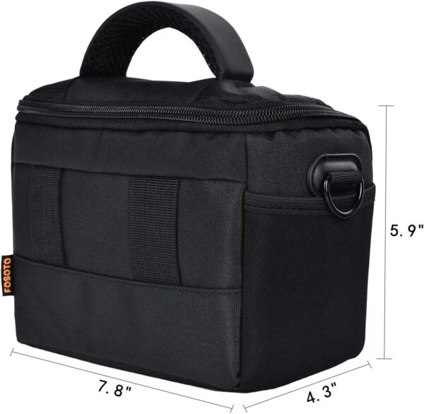 FOSOTO Waterproof Anti-shock Camera Case Bag Compatible for Canon Powershot SX540 SX530 SX60 SX420 HS M5,Nikon Coolpix L340 B500 B700 L330 L840 P610,Panasonic LUMIX,Sony a6000 Digital Camera - Image 2