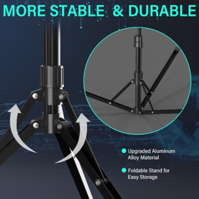 Ultimate Versatility: UBeesize 14" Foldable Ring Light & 62" Tripod for Perfect Selfies and Creative Content! - 이미지 4