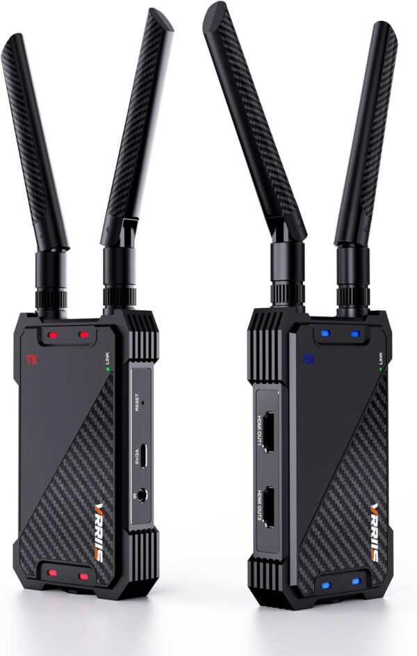 Wireless HDMI Transmitter and Receiver,1300FT Wireless HDMI Extender Kit with Loop Out,1080P Full HD for Streaming from DSLR,Laptop,Setop Box to TV,Projector,IR Remote Control Support
