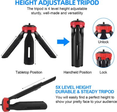 Ultimate Vlogging Essentials: YJY YouTube Kit for iPhone & Android with Tripod, LED Light, and Microphone! - 이미지 6