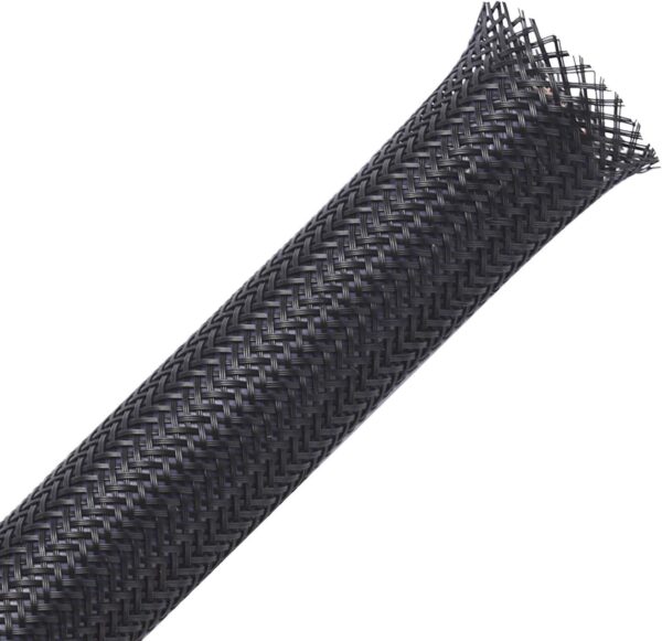 "Ultimate Protection: 100ft of Sleek Black Expandable Braided Cable Sleeving by Alex Tech"