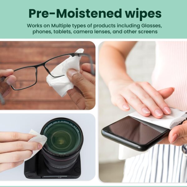 Crystal Clear Care: Streak-Free Anti-Fog Wipes for All Your Lenses – On-the-Go Convenience in 200 Individually Wrapped Packs! - Image 2
