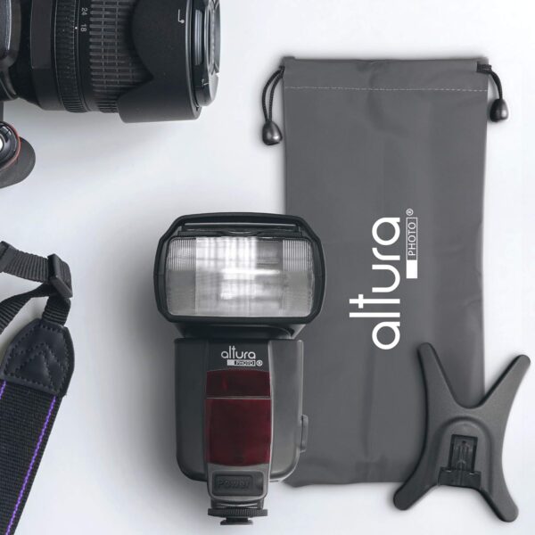 Altura Photo Camera Flash with LCD Display for DSLR & Mirrorless Cameras - External Speedlite Featuring a Standard Hot Shoe, Universal Speedlight for Canon, Sony, Nikon, Panasonic and More - Image 6