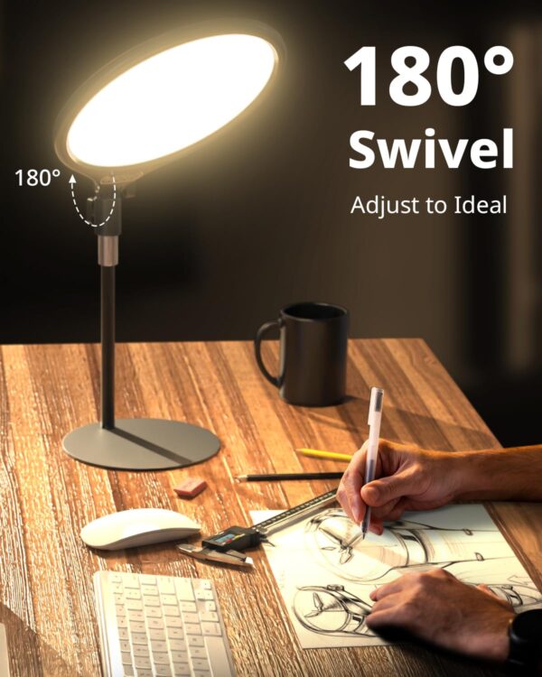 UBeesize 10.5in Laptop Ring Light with Stand and Phone Holder for Desk, Zoom Lighting for Computer, Video Recording, Streaming, Video Conference, Video Calls - Image 4
