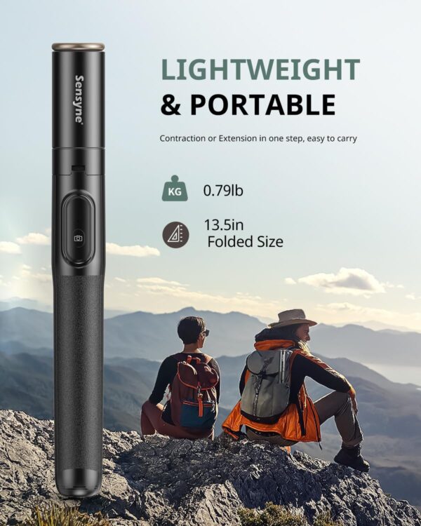 "Versatile 60-Inch Sensyne Tripod & Selfie Stick: Your Ultimate Companion for Photos, Vlogs, and Live Streaming!" - Image 6