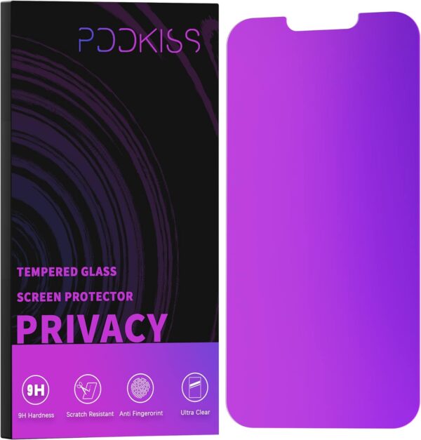"Unlock Your Privacy: PAPIKISS Tempered Glass Screen Protector for iPhone 13/14 with Stunning Gradient Colors!"