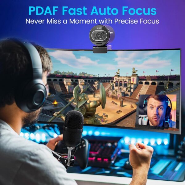 Transform Your Streaming Experience: EMEET S600 4K Webcam with Sony Sensor and Advanced Features - Image 3