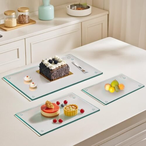"Ultimate 3-Pack Heat-Resistant Glass Cutting Boards: Non-Slip, Scratch-Proof Perfection for Your Kitchen!" - 이미지 7