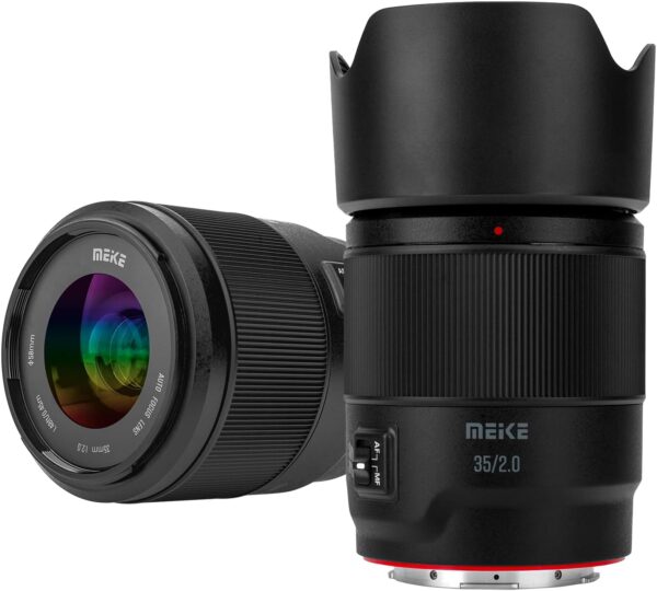 Meike 35mm F2.0 Full Frame Wide Angle AF STM(Stepping Motor) Lens Auto Focus Fixed Prime Portrait Lenses for Panasonic Lumix Sigma Leica L-Mount Mirrorless Camera S1 S1R S1H S5 FP