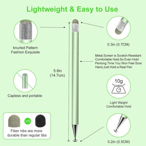 "Ultimate 3-Pack 2-in-1 Stylus Set: Precision Touch Pens for iPhone, iPad & Android in Chic Colors!" - 이미지 3