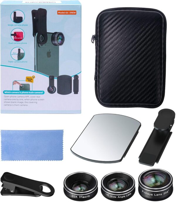 Unlock Your Smartphone's Potential: The Ultimate 3-in-1 Lens Kit for Stunning Photography - Image 8