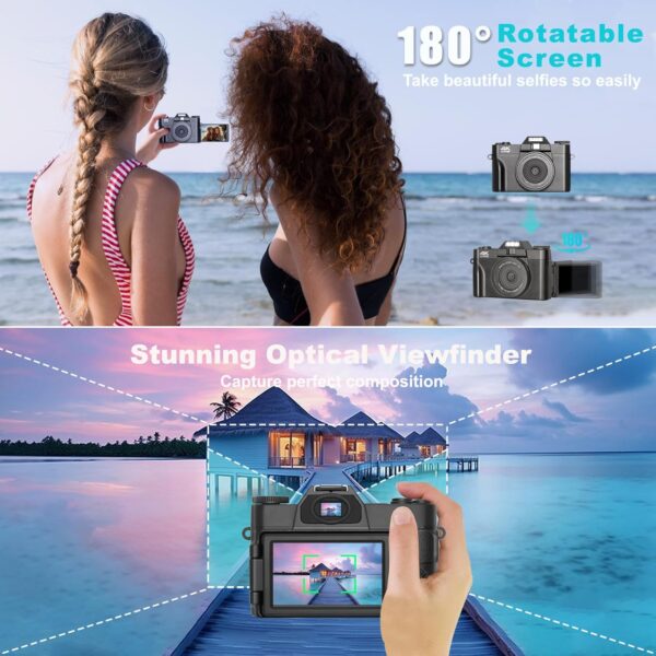 "Unleash Creativity: The Ultimate 4K 56MP Flip Screen Camera for Aspiring Vloggers and Photographers!" - Image 4