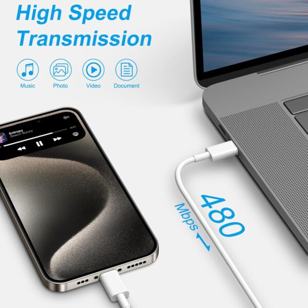 "Ultimate 20W Fast Charging Duo: 10Ft USB-C Charger & Cable for iPhone 16 and More!" - Image 5