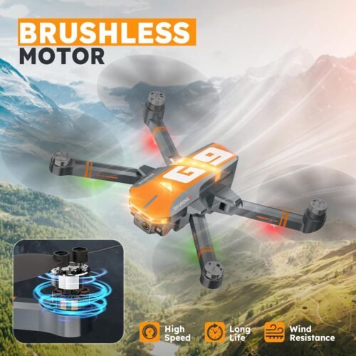 Explore the Skies: G9 Foldable 4K GPS Drone with Smart Follow-Me, Long Flight Life, and Ultimate Stability for All Ages - 이미지 5