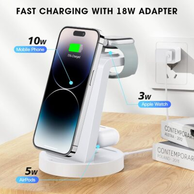 Ultimate 3-in-1 Wireless Charging Hub for All Your Apple Devices! - 이미지 7