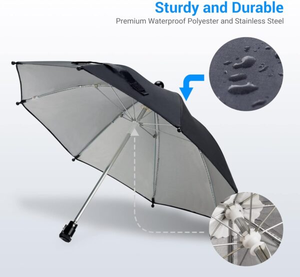 DSLR Mirrorless Camera Hot Shoe Umbrella Rain Cover Protector Sunshade for Canon EOS R100 R50 R8 R7 R10 R3 R6 Mark II R5 C Rp R Rebel T8i T7 90D A7RV A7 IV A7S III II Z8 Z9 Z30 Z5 Z6 Z7II - Image 5
