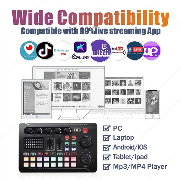 Elevate Your Sound: All-in-One Podcasting Gear with SINWE Microphone, Tripod, and Pro Mixer! - Image 4