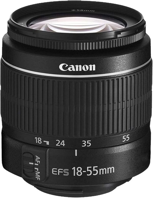 Canon EOS 4000D / Rebel T100 DSLR Camera w/EF-S 18-55mm F/3.5-5.6 Zoom Lens + 64GB Memory, Filters,Case, Tripod, Flash, and More (34pc Bundle) (Renewed) - Image 3