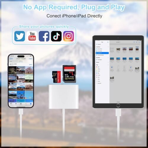 "Transform Your iPhone: Plug-and-Play SD & MicroSD Card Reader for Ultimate Memory Access" - 이미지 3