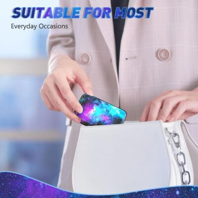 Nebula Galaxy RFID-Blocking Mini Aluminum Card Wallet: The Ultimate Slim Companion for Business Cards and More! - 이미지 7