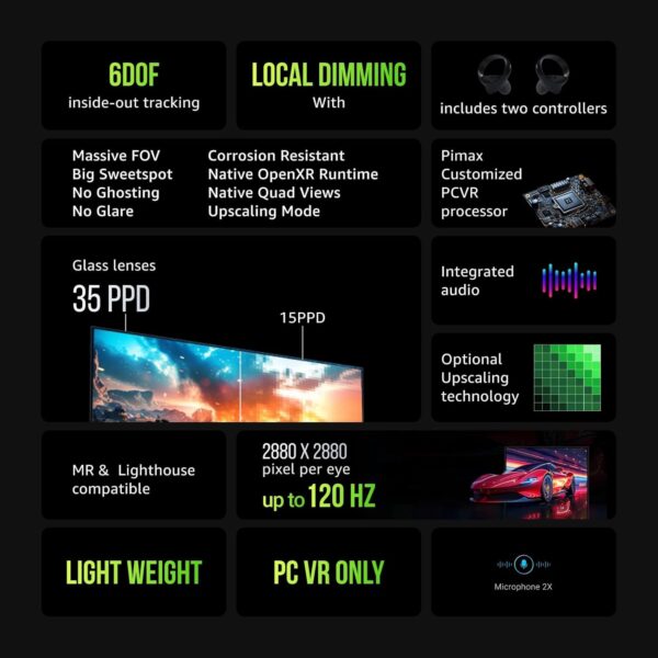 Elevate Your Virtual Experience: Discover the Pimax Crystal Light Prime PCVR Headset with Stunning 8K Clarity and Ultimate Comfort! - Image 3