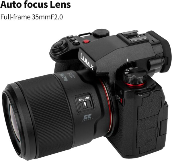 Meike 35mm F2.0 Full Frame Wide Angle AF STM(Stepping Motor) Lens Auto Focus Fixed Prime Portrait Lenses for Panasonic Lumix Sigma Leica L-Mount Mirrorless Camera S1 S1R S1H S5 FP - Image 3