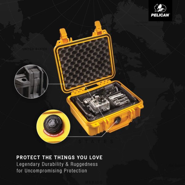 Pelican 1200 Case With Foam (Black) - Image 7
