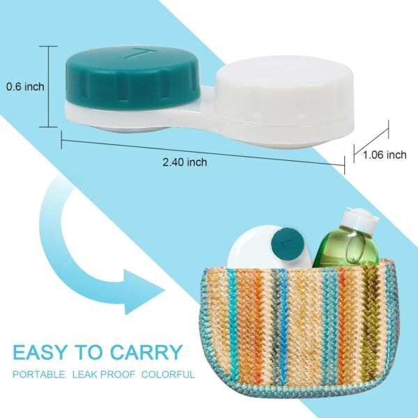 16 Pack Contact Lens Case Box, Mini Contact Lens Case, Colorful Bulk Box Holder Container - Image 2