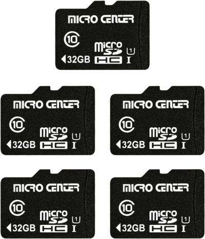 Ultimate 32GB MicroSDHC Bundle: Elevate Your Mobile Storage for Phones, Tablets, Drones & Full HD Magic – 80MB/s Speed (5-Pack)