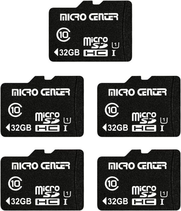 Ultimate 32GB MicroSDHC Bundle: Elevate Your Mobile Storage for Phones, Tablets, Drones & Full HD Magic – 80MB/s Speed (5-Pack)