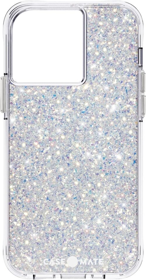 "Celestial Shield: Luxe Twinkle Stardust Case for iPhone 13 Pro with Ultimate Drop Defense & Wireless Charging"