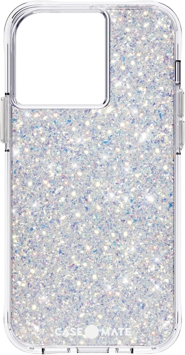 "Celestial Shield: Luxe Twinkle Stardust Case for iPhone 13 Pro with Ultimate Drop Defense & Wireless Charging"