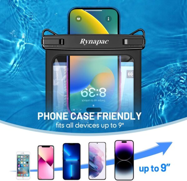 "Ultimate Waterproof Phone Protection: Dual-Pack Pouch for iPhone & Galaxy - Your Beach Travel Essential!" - Image 3