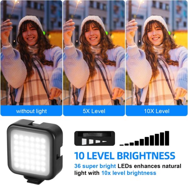Ultimate Vlogging Essentials: YJY YouTube Kit for iPhone & Android with Tripod, LED Light, and Microphone! - Image 4