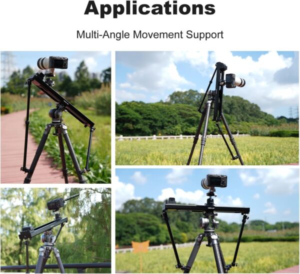 Accsoon Adjustable Dual Support Arms: Enhance Stability with Aluminum Alloy Tripod Stability System for Slider Rails - Image 6