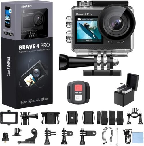 "Unleash Adventure: The AKASO Brave 4 Pro - Your Ultimate 4K30FPS Waterproof Action Camera!"