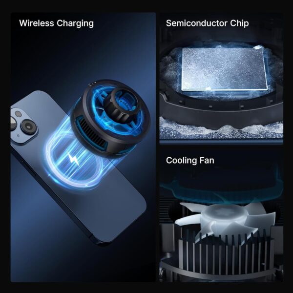 Revolutionize Your Setup: ULANZI SK-10 Magnetic 3-in-1 Phone Stand with Cooling Fan & Wireless Charger! - Image 2