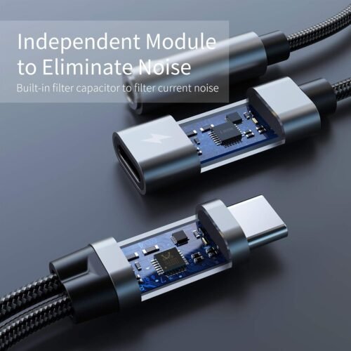 "Ultimate 2-in-1 USB-C Adapter: Charge & Tune with Fast Charging and AUX Compatibility for iPhone 15/16, Samsung Galaxy S22/S21/S20, and Pixel!" - 이미지 6