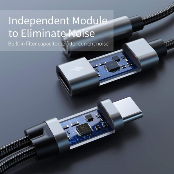 "Ultimate 2-in-1 USB-C Adapter: Charge & Tune with Fast Charging and AUX Compatibility for iPhone 15/16, Samsung Galaxy S22/S21/S20, and Pixel!" - Image 6