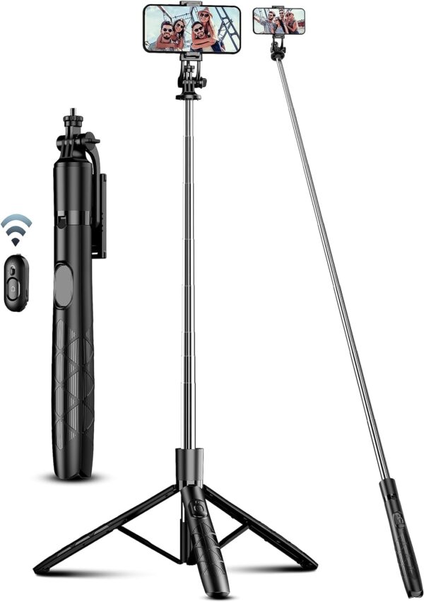 "Ultimate 71-Inch All-in-One Tripod & Selfie Stick: The Perfect Travel Companion for Your Phone and Camera!"