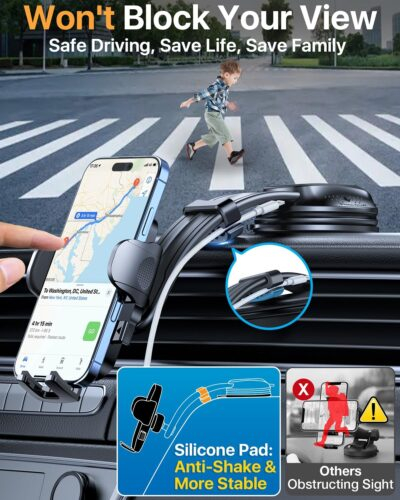"Ultimate Military-Grade Car Phone Holder: The 2025 Edition with Unmatched Suction and Versatile Vent Clip!" - 이미지 4