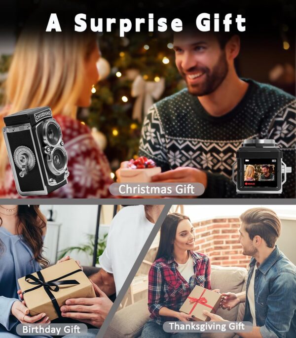 "Chuzhao Retro Bliss: The Pocket-Sized TLR-Style Mini Camera for Captivating Moments!" - Image 8