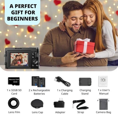 "2024 Adventure-Ready 48MP 4K Vlogging Camera: Your Ultimate Compact Companion for Stunning Shots and Smooth Focus!" - 이미지 7