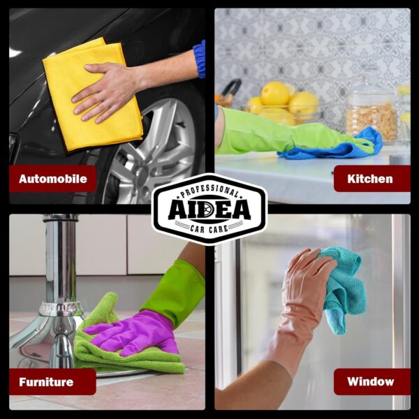 Ultimate AIDEA Microfiber Magic: 50 Premium Cleaning Cloths for Every Surface! - Image 5