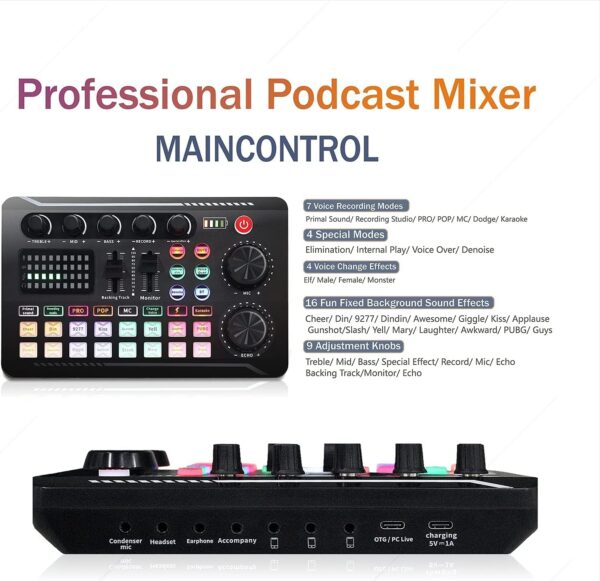 Elevate Your Sound: All-in-One Podcasting Gear with SINWE Microphone, Tripod, and Pro Mixer! - Image 3