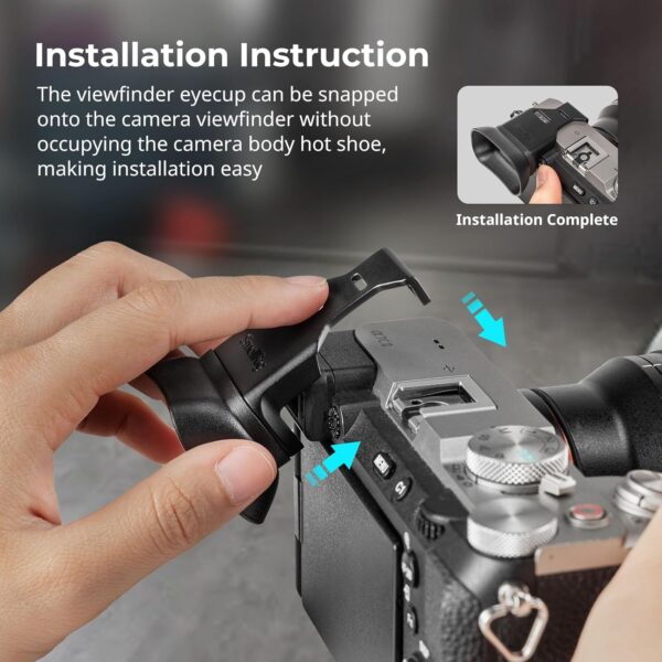 "Elevate Your Photography: Premium Eyecup for Sony Alpha 7C II/7CR - Soft Silicone with Lanyard for Enhanced Stability!" - Image 2