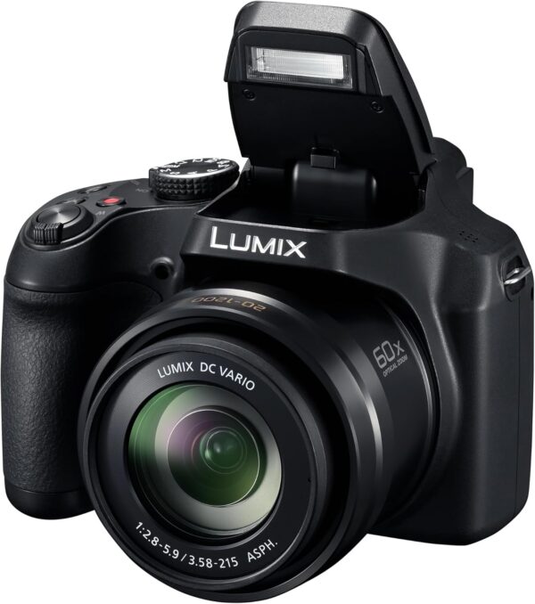Panasonic LUMIX FZ80D Compact Camera with 20-1200mm Zoom Lens, Point and Shoot Digital Camera with 4K Video/Photo Recording and Power Optical Image Stabilizer - DC-FZ80D - Image 12