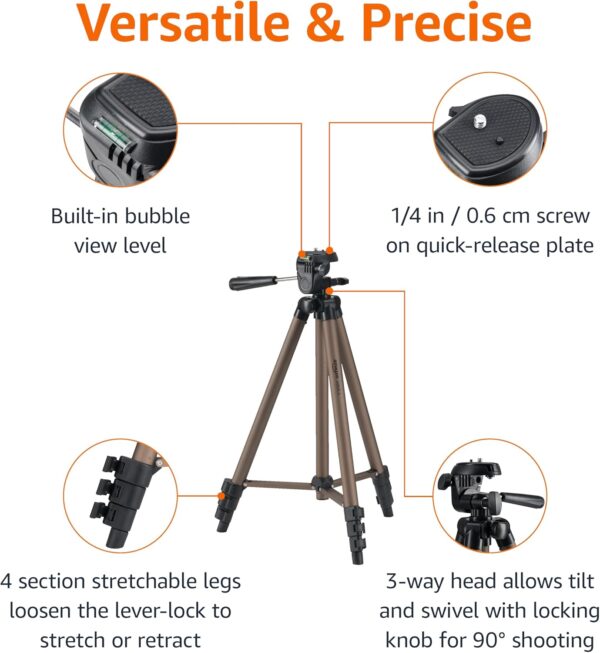 Champagne Dreams: The Ultimate 50-Inch Travel Tripod for Your Photography Adventures - Image 2