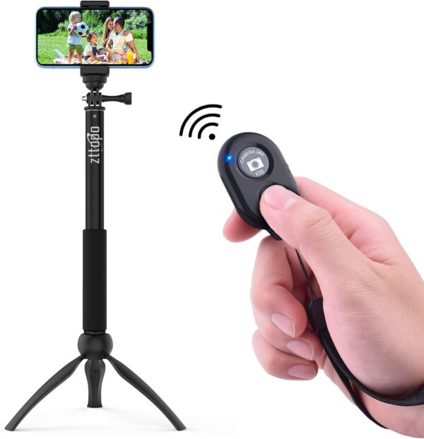 Wireless Camera Remote Shutter for Smartphones (2 Pack), zttopo Wireless Phone Camera Remote Control Compatible with iPhone/Android Cell Phone - Create Amazing Photos and Selfies, Wrist Strap Included - Image 4