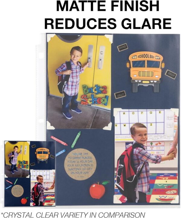 "Durable Defense: 100 Non-Glare Sheet Protectors for Your Essential Pages" - Image 6